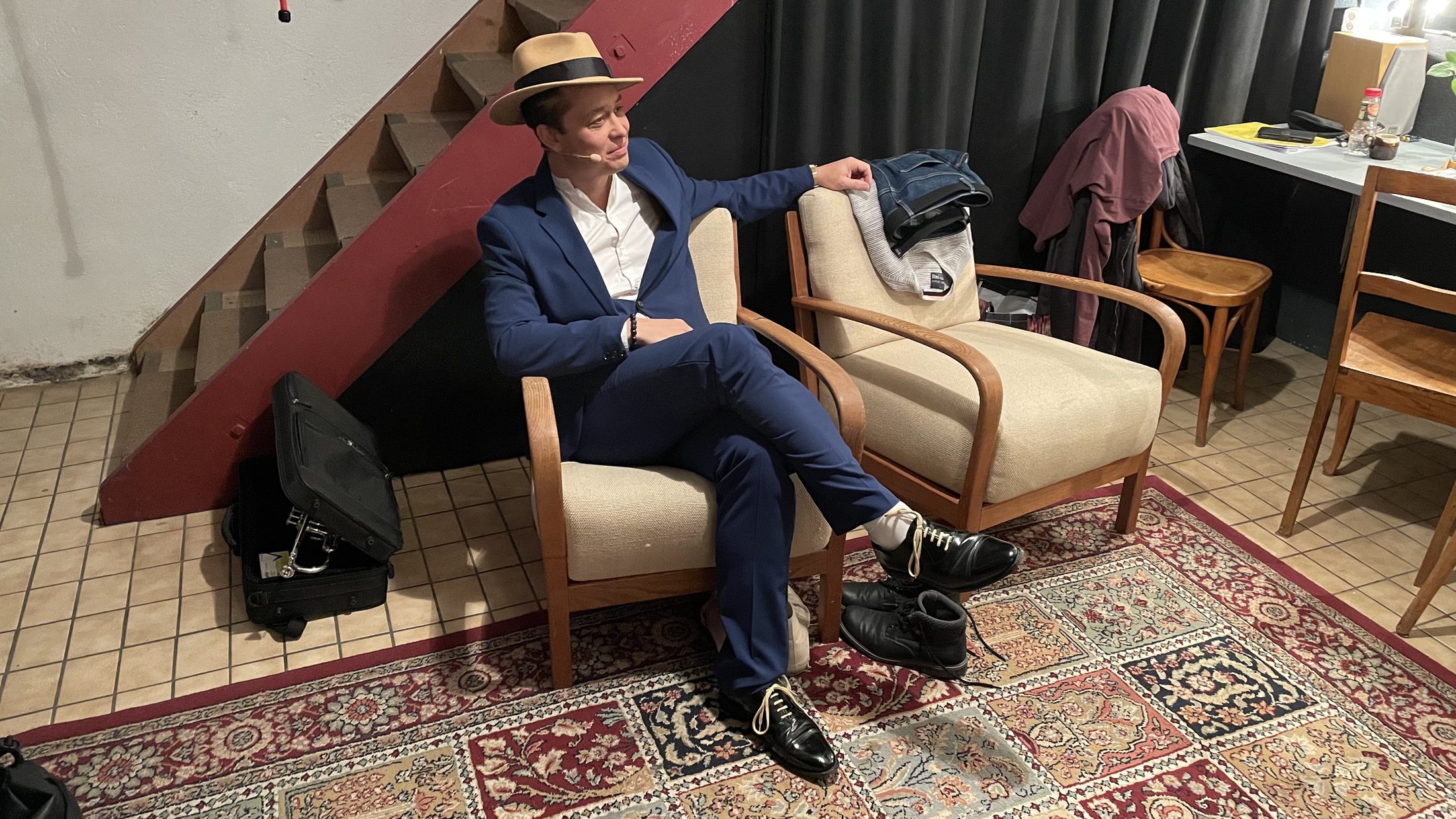 Guillaume Prin dans un espace de spectacle